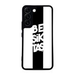 BG AKSESUAR Samsung Galaxy S22 ile Uyumlu Siyah Kılıf, Beşiktaş Temalı Baskı, Yumuşak Silikon, Şok Emici