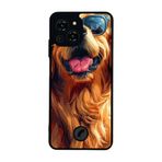 BG AKSESUAR Samsung Galaxy S23 Pro Max ile Uyumlu Golden Köpek Tasarımlı Glossy Premium Kılıf