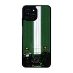 BG AKSESUAR Samsung Galaxy S23 Pro Max ile Uyumlu MatriReeder Tasarımlı Glossy Premium Kılıf, Yeşil-Siyah