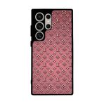 BG AKSESUAR Samsung Galaxy S23 Ultra Uyumlu Kılıf, Louis Vuitton Deseni, Mat Siyah, Yumuşak Silikon, Koruyucu