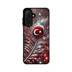 BG AKSESUAR Samsung Galaxy S24 FE Uyumlu Bayrak Figürlü Silikon Kılıf, Mat Siyah, Şok Emici Koruyucu Kapak