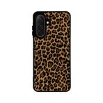 BG AKSESUAR Samsung Galaxy S24 ile Uyumlu Leopar Desenli Siyah Silikon Kılıf, Şok Emici Koruyucu Kapak