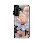 BG AKSESUAR Samsung Galaxy S24 ile Uyumlu Siyah Kılıf, Yumuşak Silikon, Koruyucu, Şok Emici, Çiçek Baskılı