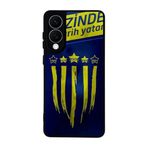 BG AKSESUAR Samsung Galaxy S25 Edge Uyumlu Kılıf, Yumuşak Silikon, Koruyucu, Şok Emici, Fenerbahçe Tasarımı, Siyah