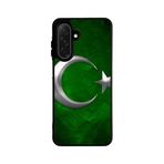 BG AKSESUAR Samsung Galaxy S25 Plus ile Uyumlu Türk Bayrağı Baskılı Siyah Silikon Kılıf, Şok Emici, Koruyucu
