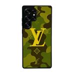 BG AKSESUAR Samsung Galaxy S25 Ultra Uyumlu Kılıf, LouisVuitton Tasarım, Siyah, Silikon