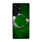 BG AKSESUAR Samsung Galaxy S25 Ultra Uyumlu Kılıf, Türk Bayrağı Baskılı, Siyah, Yumuşak Silikon, Koruyucu, Şok Emici