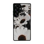 BG AKSESUAR Samsung Galaxy S25 Ultra Uyumlu Siyah Kılıf, Çiçek Desenli, Silikon, Şok Emici