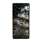BG AKSESUAR Samsung Galaxy S25 Ultra Uyumlu Siyah Kılıf, Çiçek Desenli, Yumuşak Silikon, Koruyucu, Şok Emici
