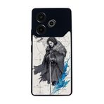 BG AKSESUAR Tecno Pova 6 ile Uyumlu Game of Thrones Tasarımlı Glossy Premium Kılıf, Siyah