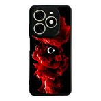 BG AKSESUAR Tecno Spark 20 ile Uyumlu Kılıf, Mat Siyah, Türk Bayrağı Baskılı, Yumuşak Silikon, Koruyucu, Şok Emici