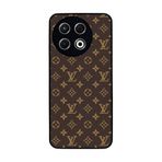 BG AKSESUAR Tecno Spark 30 Pro ile Uyumlu Kılıf, LouisVuitton Desenli, Siyah, Yumuşak Silikon, Koruyucu, Şok Emici