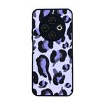 BG AKSESUAR Tecno Spark 30C ile Uyumlu Pastel Leopar Desenli Siyah Silikon Kılıf, Şok Emici Koruyucu Kapak