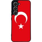 BG AKSESUAR Tecno Spark 40 Pro Uyumlu Türk Bayragi Tasarımlı Glossy Premium Kılıf - Siyah - TürkBayrak-954