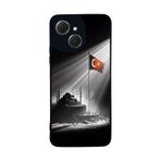 BG AKSESUAR Tecno Spark 40C ile Uyumlu Kılıf, Yumuşak Silikon, Koruyucu, Şok Emici, Türk Bayrağı Tasarım, Siyah