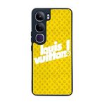 BG AKSESUAR Vivo V40 Lite Uyumlu Kılıf, Mat Siyah, Yumuşak Silikon, Koruyucu, Şok Emici, LouisVuitton Deseni