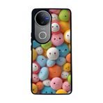 BG AKSESUAR Vivo V50 5G ile Uyumlu Oyuncak Temalı, Mat Siyah, Yumuşak Silikon, Şok Emici Koruyucu Kılıf