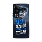 BG AKSESUAR Vivo V50 Lite ile Uyumlu Kılıf, Mustafa Kemal Atatürk Baskılı, Yumuşak Silikon, Koruyucu, Şok Emici, Siyah