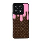 BG AKSESUAR Xiaomi Mi 14T ile Uyumlu LouisVuitton Desenli Siyah Kılıf, Yumuşak Silikon, Koruyucu, Şok Emici