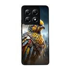 BG AKSESUAR Xiaomi Mi 14T ile Uyumlu Siyah Kılıf, Yumuşak Silikon, Koruyucu, Şok Emici, Fenerbahçe Baskılı