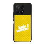 BG AKSESUAR Xiaomi Poco X6 Pro ile Uyumlu Kılıf, LouisVuitton Desenli, Siyah, Yumuşak Silikon, Şok Emici
