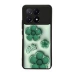 BG AKSESUAR Xiaomi Poco X6 Pro ile Uyumlu Siyah Kılıf, SoloCicek Tasarım, Yumuşak Silikon, Şok Emici