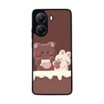 BG AKSESUAR Xiaomi Poco X7 Pro ile Uyumlu Baskılı, Yumuşak Silikon, Şok Emici Kapak, Oyuncak Ayıcık Tasarımı, Kahverengi