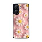 BG AKSESUAR Xiaomi Poco X7 Pro ile Uyumlu Çiçek Papatya Baskılı, Mat Siyah, Yumuşak Silikon, Koruyucu Kılıf