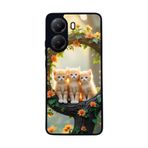 BG AKSESUAR Xiaomi Poco X7 Pro ile Uyumlu Kedi Figürü Baskılı, Mat Siyah, Yumuşak Silikon, Şok Emici Koruyucu Kılıf