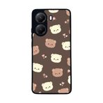 BG AKSESUAR Xiaomi Poco X7 Pro Uyumlu Baskılı, Yumuşak Silikon, Şok Emici Kapak Kılıf, Oyuncak Ayıcık Tasarımı, Mat Siyah