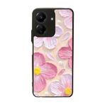 BG AKSESUAR Xiaomi Redmi 13C ile Uyumlu Mat Siyah Kılıf, Yumuşak Silikon, Koruyucu, Şok Emici, SoloCicek Tasarım