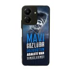 BG AKSESUAR Xiaomi Redmi 13C Uyumlu Mat Siyah Kılıf, Yumuşak Silikon, Koruyucu, Şok Emici, Atatürk Baskılı