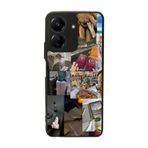 BG AKSESUAR Xiaomi Redmi 13C Uyumlu Mat Siyah Kılıf, Yumuşak Silikon, Koruyucu, Şok Emici Kapak, Manzara Baskılı