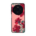 BG AKSESUAR Xiaomi Redmi 14C ile Uyumlu Kılıf, Çiçek Desenli, Siyah, Silikon, Şok Emici
