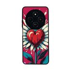 BG AKSESUAR Xiaomi Redmi 14C ile Uyumlu Kılıf, Çiçek Desenli, Siyah, Yumuşak Silikon, Koruyucu