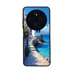 BG AKSESUAR Xiaomi Redmi 14C ile Uyumlu Kılıf, Deniz Manzarası Baskılı, Siyah, Yumuşak Silikon, Şok Emici