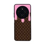 BG AKSESUAR Xiaomi Redmi 14C ile Uyumlu Kılıf, Louis Vuitton Desenli, Siyah, Yumuşak Silikon, Şok Emici