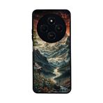 BG AKSESUAR Xiaomi Redmi 14C ile Uyumlu Kılıf, Manzara Baskılı, Siyah, Yumuşak Silikon, Şok Emici