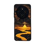 BG AKSESUAR Xiaomi Redmi 14C ile Uyumlu Siyah Kılıf, Manzara Baskılı, Yumuşak Silikon, Koruyucu, Şok Emici