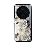 BG AKSESUAR Xiaomi Redmi 14C ile Uyumlu Yaldız Çiçek Desenli, Mat Siyah, Yumuşak Silikon, Şok Emici Koruyucu Kılıf
