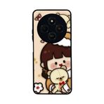 BG AKSESUAR Xiaomi Redmi 14C Uyumlu Baskılı, Mat Siyah, Yumuşak Silikon, Koruyucu, Şok Emici Kapak, Oyuncak Ayıcık Tasarımı