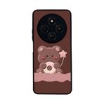 BG AKSESUAR Xiaomi Redmi 14C Uyumlu Oyuncak Ayıcık Tasarımlı, Yumuşak Silikon, Şok Emici Kapak Kılıf, Kahverengi