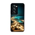 BG AKSESUAR Xiaomi Redmi 15 5G ile Uyumlu Baskılı, Mat Siyah, Yumuşak Silikon, Koruyucu, Şok Emici Doğa Manzara Kılıf