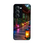 BG AKSESUAR Xiaomi Redmi 15 5G ile Uyumlu Baskılı, Mat Siyah, Yumuşak Silikon, Koruyucu, Şok Emici Kapak Kılıf, Doğa Manzara Temalı