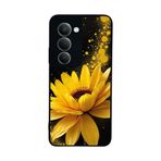 BG AKSESUAR Xiaomi Redmi 15 5G ile Uyumlu Çiçek Baskılı, Mat Siyah, Yumuşak Silikon, Koruyucu Kılıf