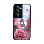 BG AKSESUAR Xiaomi Redmi 15 5G ile Uyumlu Eyfel Kulesi Baskılı, Mat Siyah, Yumuşak Silikon, Şok Emici Koruyucu Kılıf