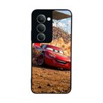 BG AKSESUAR Xiaomi Redmi 15 5G ile Uyumlu Şimsek McQueen Tasarımlı Glossy Premium Kılıf, Siyah