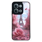 BG AKSESUAR Xiaomi Redmi 15C ile Uyumlu Eyfel Kulesi Baskılı, Mat Siyah, Yumuşak Silikon, Şok Emici Koruyucu Kılıf