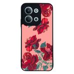 BG AKSESUAR Xiaomi Redmi 15C ile Uyumlu Kılıf, Çiçek Desenli, Siyah, Silikon