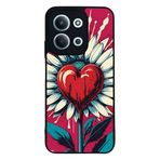 BG AKSESUAR Xiaomi Redmi 15C ile Uyumlu Kılıf, Çiçek Desenli, Siyah, Yumuşak Silikon, Koruyucu